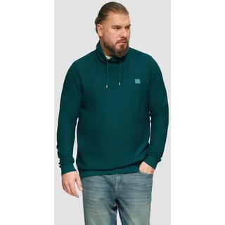 s.Oliver Longpullover Strickpullover Strickpullover mit Schalkragen blau