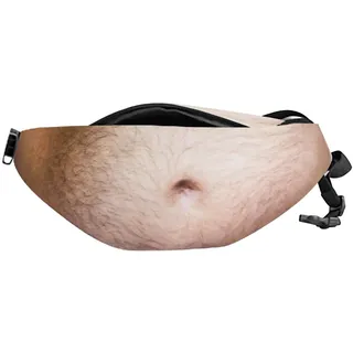 Bauchtasche Herren Lustige Bauch Gürteltasche 3D Fake Dad BOD Hüfttaschen | Bauchtasche Bauch Bierbauch Herren Lustige, Verstellbarer Biergürtel, für Reisen Laufen Radfahren Taschen Geschenk Festival - Einheitsgröße