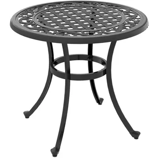 Outsunny Beistelltisch 60 x 60 x 53 cm Schwarz