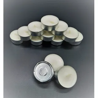 HMH-Shop Teelichter maxi groß normal 4h/8h Candles Kerzen in Alu-Schale Teelicht für Stövchen Weihnachtsdeko Deko Licht Wählen Sie Standard oder Maxi (Standard 4 Stunden, 800 Stück), Silber/Weiß