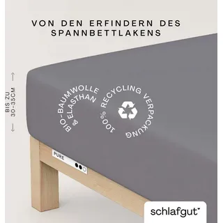 Baumwolle 120 x 200 - 130 x 220 cm grey mid