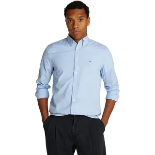 Tommy Hilfiger Businesshemd »FLEX POPLIN GINGHAM RF SHIRT«, mit Karomuster TOMMY HILFIGER Sweet Blue / Optic White