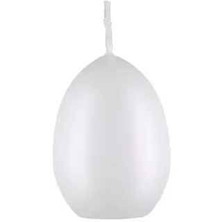 Eikerzen, Hühnerei-Weiß, 6x4,5cm, 6Stk, Ostereikerzen (Unparfümiert, Kerze, Ostern)