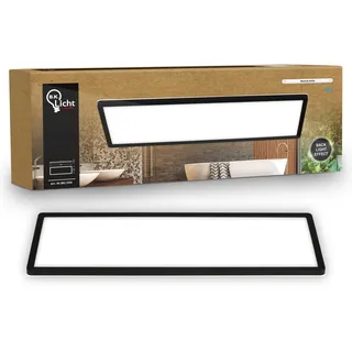 B.K.Licht LED Panel 1 58x20 cm eckig schwarz