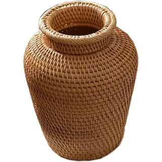Dekorative Korbvase, Blumentopf Im Landhausstil, Handarbeit, Wohndekor