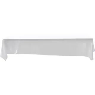 Tischdecke abwaschbar, Tischtuch, Weiße Rechteck-Tischdecken, 145 X 320 cm, schmutzabweisend für Bankett, Hochzeit, Party, Dekoration(Schwarz)