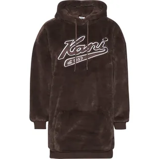Karl Kani Kapuzensweatshirt Karl Kani Damen KW234-039-2 KK Varsity Vegan Fur Hoodie Dress braun XXS (30)
