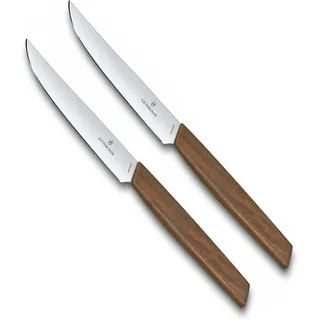 Victorinox Swiss Modern Steakmesser-Set 2-tlg. 12 cm Braun