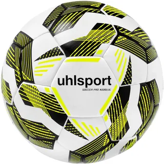 Uhlsport Soccer Pro Addglue Fußball Trainingsball weiß/schwarz/fluo gelb 5