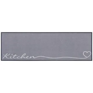 HANSE HOME Kitchen Herz Küchenläufer 50 x 150 cm Grau