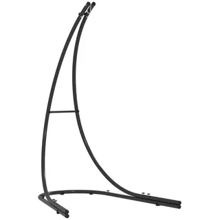 Outsunny Gestell für Hängesessel in C-Form, Ständer mit Sockel für Hängesitz Hängestuhl, Hängeschaukel Hängemattengestell bis 150kg,