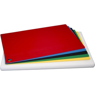 Top Board Profi Schneidebrett Set 7 tlg 60 x 40 x 3 cm incl. 6 farbigen wechselbaren Schneidauflagen