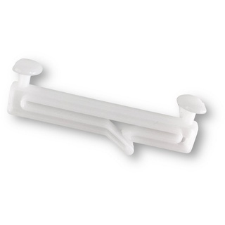 Schlaufengleiter Gleiter 50mm, weiß o. grau, für Schlaufengardinen, Schlaufenvorhänge, nodeko, für Innenlaufschienen, für Aluschienen, für Innenlaufrohre, (Packung, 50-St), mit Schlitz zum einfachen Auf- und Abhängen Ihrer Vorhänge weiß