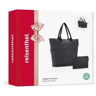 Reisenthel Shopper e1 2-tlg. glossy dots black