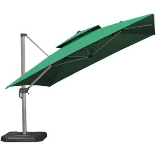 Doppelter Römischer Gartenschirm, Modell 3x3 M, Mit Uv-beständigem Und Wasserdichtem Polyesterbezug
