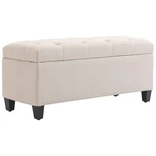 Homcom Sitzbank Truhenbank Weiß 100 x 40 x 44 cm