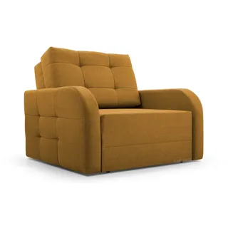 MOEBLO Kindersofa Porto 80, Schlafsessel Sofa Sessel Jugendsofa Schlafsofa 1-Sitzer Gästebett, mit Relaxfunktion gelb