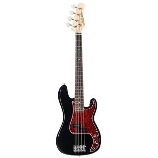 J & D E-Bass, PB Mini Black Shortscale E-Bass mit Split-Coil Pickup und passiver Schaltung, E-Bässe, 4-Saiter E-Bässe, PB Mini Black Shortscale E-Bass, Split-Coil Pickup, passiver