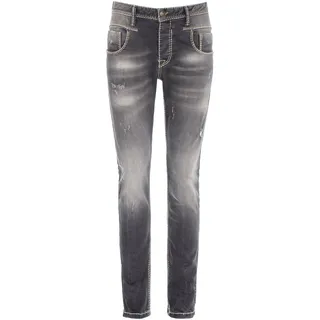 5-Pocket-Jeans CIPO & BAXX "Cipo & Baxx Jeans", Herren, Gr. W31/L34, Länge 34, grau, Obermaterial: 99% Baumwolle CO. 1% Elasthan EL., uni, regular fit, Jeans 5-Pocket-Jeans, in modernem Straight Fit-Schnitt, CD668