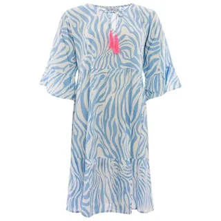 Zwillingsherz Sommerkleid Zwillingsherz Kleid Zebradreams in blau oder pink Zebramuster blau