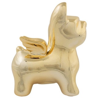 Mars & More Spardose Mars & More Spardose Hund Bulldogge mit Flügel Gold Ton goldfarben