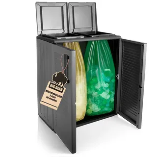 BigDean Mülltrennsystem 0 l Grau/Schwarz