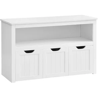 VASAGLE Kinderregal 102 x 30 x 60 cm Holzwerkstoff weiß