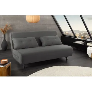 riess-ambiente Relaxsessel SMART MULTIFUNCTION 140cm grau - Cord, Bettfunktion, FSC-zertifiziert (Einzelartikel, 1-St), Ausziehbarer Schlafsessel - ideal für Arbeits-, Wohn- und Gästezimmer grau