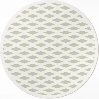 Minimalistisches geometrisches Muster – Vinyl Küchenteppich – fi 50cm – Rutschfest, pflegeleicht & langlebig