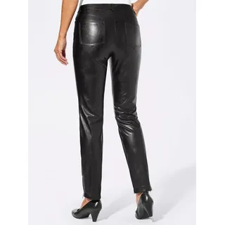 Witt Weiden Lederimitat-Hose komfortabel Schwarz 40