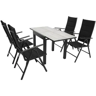 DEGAMO Relaxsessel NIZZA, Metall - Kunstgewebe grau,