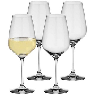 Villeroy & Boch Weißweinglas Voice Basic Weißweingläser 280 ml 4er Set, Glas weiß