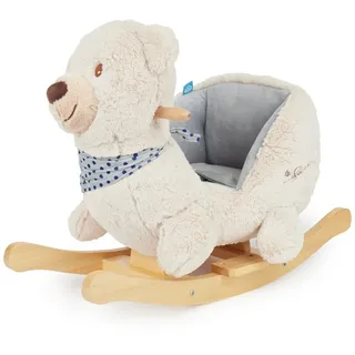 BIECO Schaukeltier Bieco Plüsch Schaukeltier Bär Creme 62x30x48cm