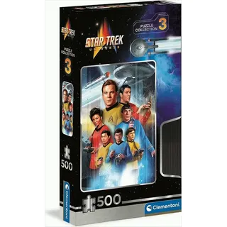 CLEMENTONI - 35142 - Puzzle Star Trek, Puzzle 500 Teile Für Erwachsene Und Kinder 14 Jahren, Geschicklichkeitsspiel Für Die Ganze Familie