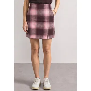 STREET ONE Miniröcke Damen Kariert Pink/Rot 36