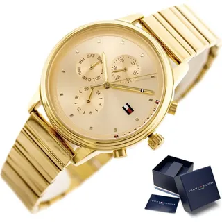 Tommy Hilfiger Analoguhren für Frauen Ri goldene Universal - Weiß