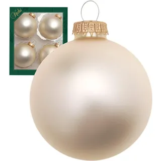 Krebs Glas Lauscha Christbaumkugeln, Beige, Glas, 8x8x8 cm, Dekoration, Weihnachtsdekoration, Weihnachtsbaumschmuck, Weihnachtskugeln