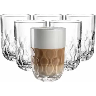 LEONARDO Latte Macchiato Gläser (2) 390 ml 6er Set
