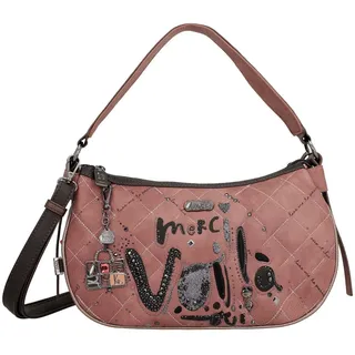 Anekke Parisian Oval Shoulder Bag Schultertasche Synthetik Lila/Rosa