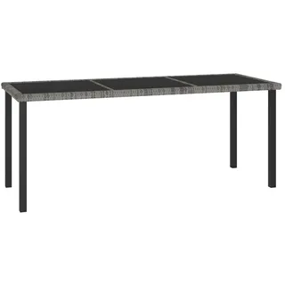 vidaXL Garten-Esstisch 180 x 70 x 73 cm Grau