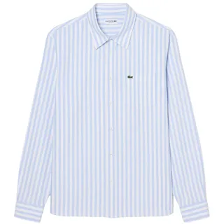 Lacoste Langarmhemd Lacoste Striped Oxford Shirt blau 42
