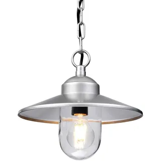 Elstead Lighting Außenleuchte Edelstahl H 26 cm 1x E27 silber