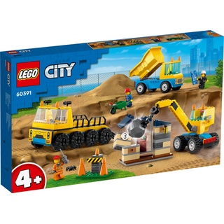 LEGO® City - LEGO® City 60391 Baufahrzeuge und Kran mit Abrissbirne