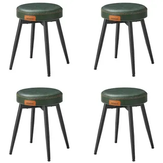 VASAGLE Sitzhocker (4 St), Esszimmerstuhl, EKHO Series, schminktisch stuhl, 48,2 cm hoch grün