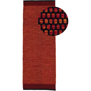 carpetfine Kelim Mia Wendeteppich 80 x 300 cm Rot