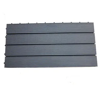 Trendline WPC-Klickfliese schwarz 60 x 30 x 2,1 cm 5 St.