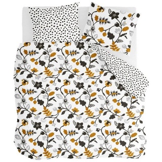 Bettwäsche Bettwäsche Dots & Flowers Weiß - 240x220 cm, Walra, Weiß 100% Baumwolle (BCI) Bettbezüge