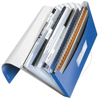 Leitz Fächermappe WOW 4589 6 Fächer blau,
