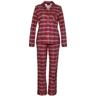 H.I.S. Pyjama kariert Rot 42