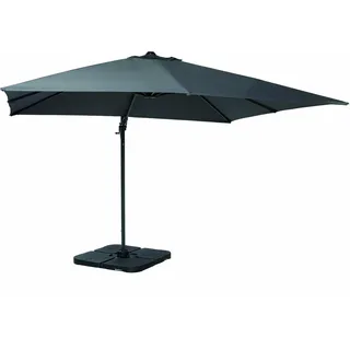 LC Garden Sonnenschirm 3m Ampelschirm »Napoli« 300cm eckig grau